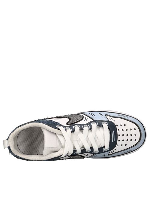 Sneakers in ecopelle e denim NIKE SEDDYS | NISE235254262BIANCO-BLU-GRIGIO